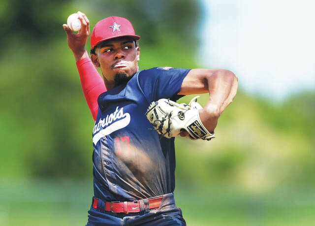 <p>Pittston Area starter Elijah Barr threw five innings.</p>
<p>Fred Adams | For Sunday Dispatch</p>