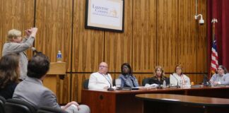 
			
				                                Lynne Shedlock, operations director for the nonprofit and nonpartisan Pennsylvania Economy League, briefs Luzerne County Council Tuesday on its strategic plan examining county finances and operations.
                                 Jennifer Learn-Andes | Times Leader

			
		