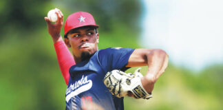 
			
				                                Pittston Areas Elijah Barr pitches in the 5A quarter final with Greencastle Antrim on June 4.
                                 Fred Adams File Photo | For Times Leader

			
		