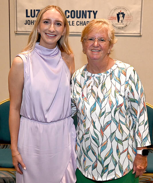 <p>Kathy Healey, right, Luzerne County Sports Hall of Fame By-Law director, stands with 2026 inductee Allie Barber, who was an outstanding athlete from Pittston Area. Healey served as Barber’s head basketball coach during her career at Pittston Area. Tony Callaio | For Sunday Dispatch</p>
<p>Tony Callaio | For Sunday Dispatch</p>