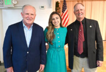 Corpus Cristi Holy Name Society holds Family Brunch
The Corpus Cristi Parish annual Holy Name Societys Family Brunch was held on Sunday, June 7, with featured speaker WBRE/WYOU anchor Gianna Galli. From left: Atty. Joseph Burke, event toastmaster, Galli, Jerry Yakobitis, Holy Name Society.
Tony Callaio | For Sunday Dispatch
