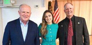 
			
				                                The Corpus Cristi Parish annual Holy Name Societys Family Brunch was held on Sunday, June 7, with featured speaker WBRE/WYOU anchor Gianna Galli. From left: Atty. Joseph Burke, event toastmaster, Galli, Jerry Yakobitis, Holy Name Society.
                                 Tony Callaio | For Sunday Dispatch

			
		