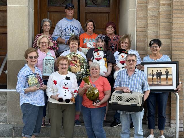 132422577_web1_Corpust-Christi-Flea-Market_June-26-27-28-2026
Corpus Christi Parish, West Pittston, will host its annual Flea Market at the Immaculate Conception Church School, 605 Luzerne Ave., from 9 a.m. to 4 p.m. Friday, June 26; 8 a.m. to 3 p.m. Saturday, June 27; and 8 a.m. to noon Sunday, June 28. For information, contact the parish office at 570-654-2753. Volunteers, from left, first row: Cathy Cortegeron, Loreeta Semenza, Andrene Lasky, Jerry DeMellier, and chairperson Judy Tkach. Second row: Virginia Craig, Jackie Fasciana, Heidi VanLeuven, and Jan Van Leuven. Third row: Stella Martin, Jerry Yakobitis, Cynthia Liberski, and Mary Shillabeer.
Submitted Photo