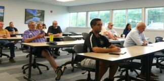 
			
				                                Luzerne County residents and officials attend a Thursday night town hall to discuss county road and bridge projects.
                                 Jennifer Learn-Andes | Times Leader

			
		