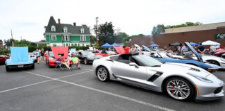 
			
				                                The 1st Lt. Jeffrey DePrimo West Pittston American Legion Post 542 held the annual Vettes for Vets Corvette car show at the parking lots of Agolinos Restaurant, West Pittston, on Sunday, June 14. Approximately 80 Corvettes were entered into the show.
                                 Tony Callaio | For Sunday Dispatch

			
		