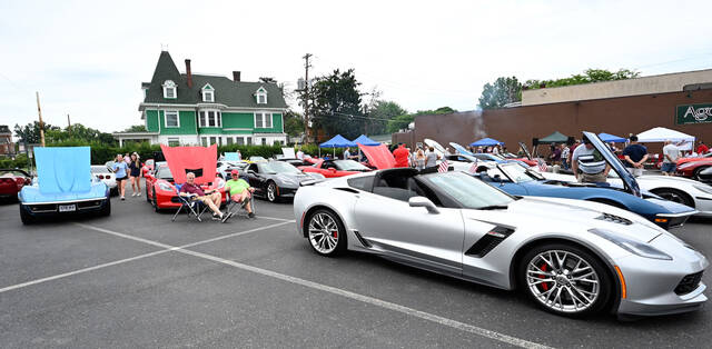 132438839_web1_Vettes-for-Vets-1
The 1st Lt. Jeffrey DePrimo West Pittston American Legion Post 542 held the annual Vettes for Vets Corvette car show at the parking lots of Agolinos Restaurant, West Pittston, on Sunday, June 14. Approximately 80 Corvettes were entered into the show.
Tony Callaio | For Sunday Dispatch