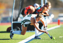 
			
				                                Wyoming Areas Ella Campenni brings in a corner against Susquanita in November 2024.
                                 Fred Adams file photo | For Times Leader

			
		