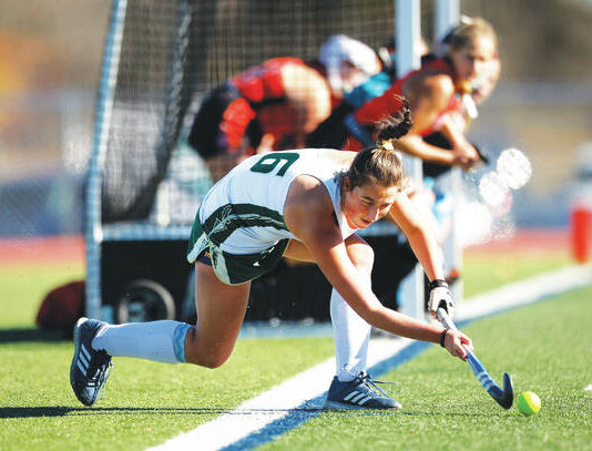 
			
				                                Wyoming Areas Ella Campenni brings in a corner against Susquanita in November 2024.
                                 Fred Adams file photo | For Times Leader

			
		